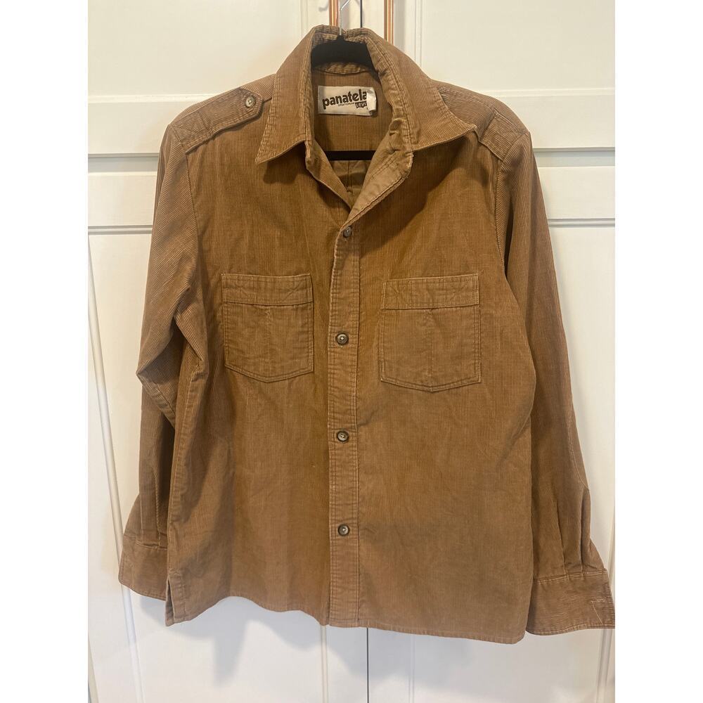 Panatela by Levi’s sportswear corduroy button down with elbow patches large VTG